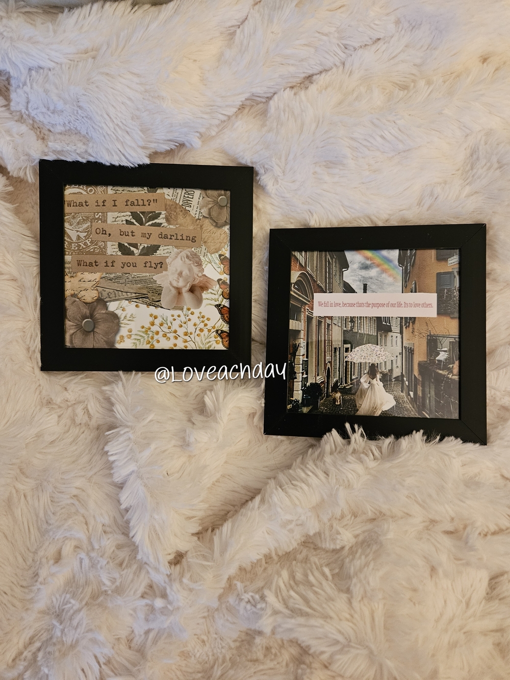 ✨️Black Framed Inspirational Wall Art Set - Neutral Collage Prints